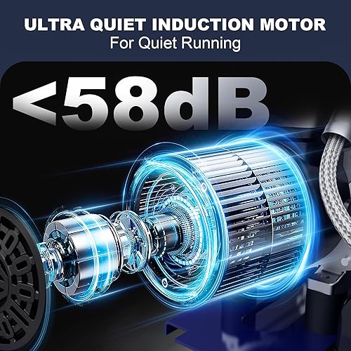 Vista 3 de STEALTH Compresor de aire portátil ultra silencioso de 1 galón, 1/2 HP máximo 125 PSI, motor de inducción, 0.8 CFM@90PSI, 1.3 CFM@40PSI