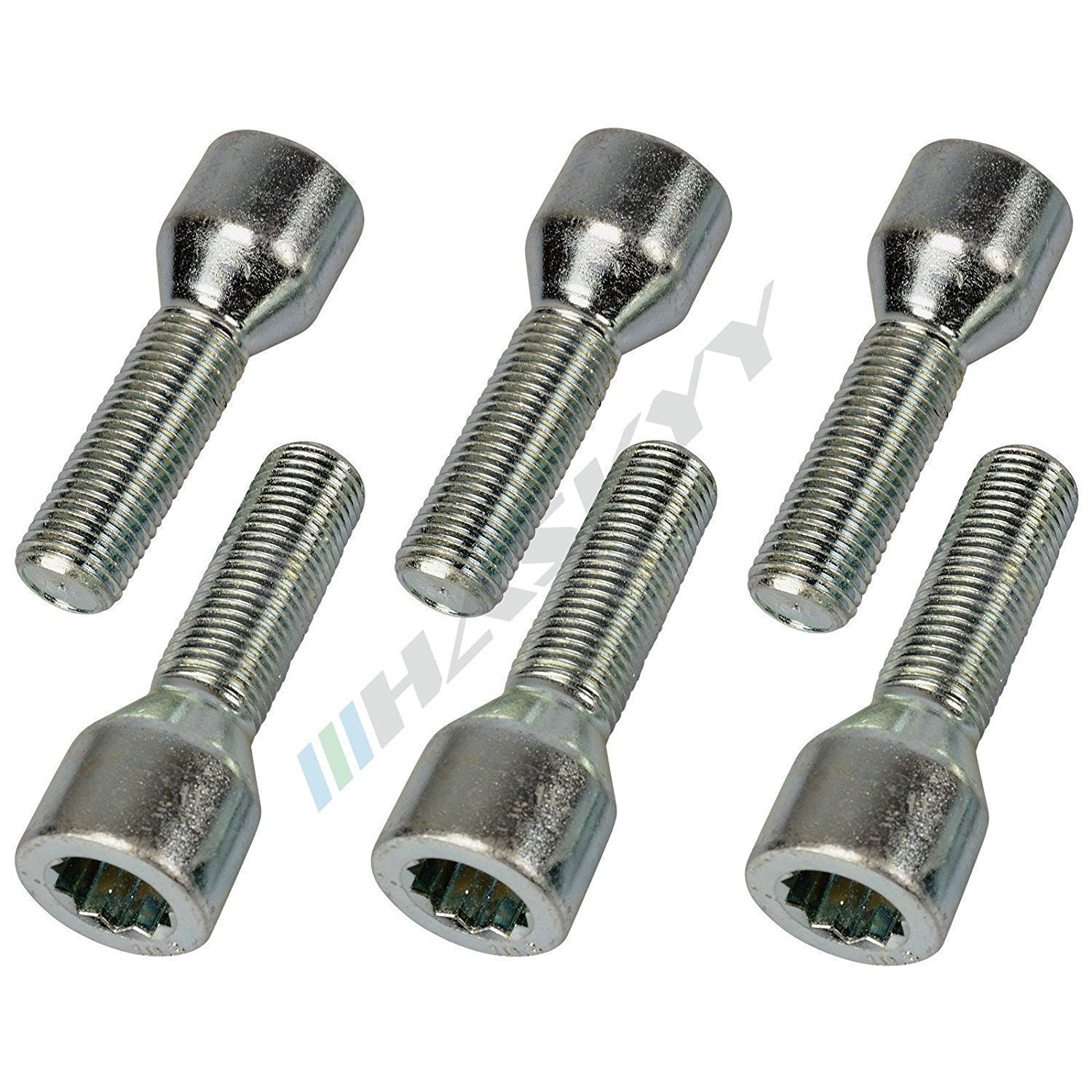 HASKYY 20 Sternschrauben Zink M14x1.5x40 Kegel Kegelbund Stilauto Barracuda Radschrauben Radbolzen D20