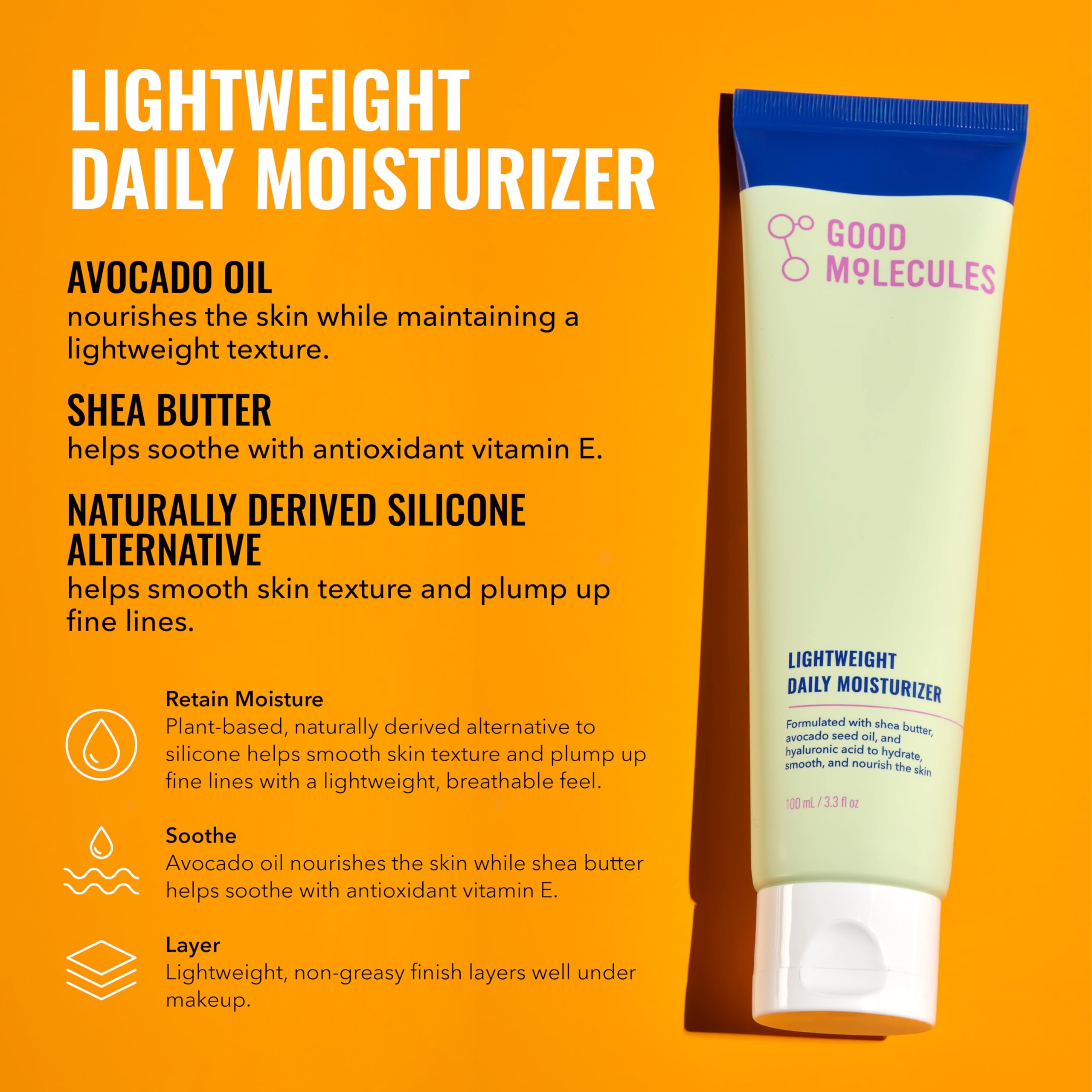 Good Molecules Daily Skincare Routine Set with Hydrating Facial Cleanser