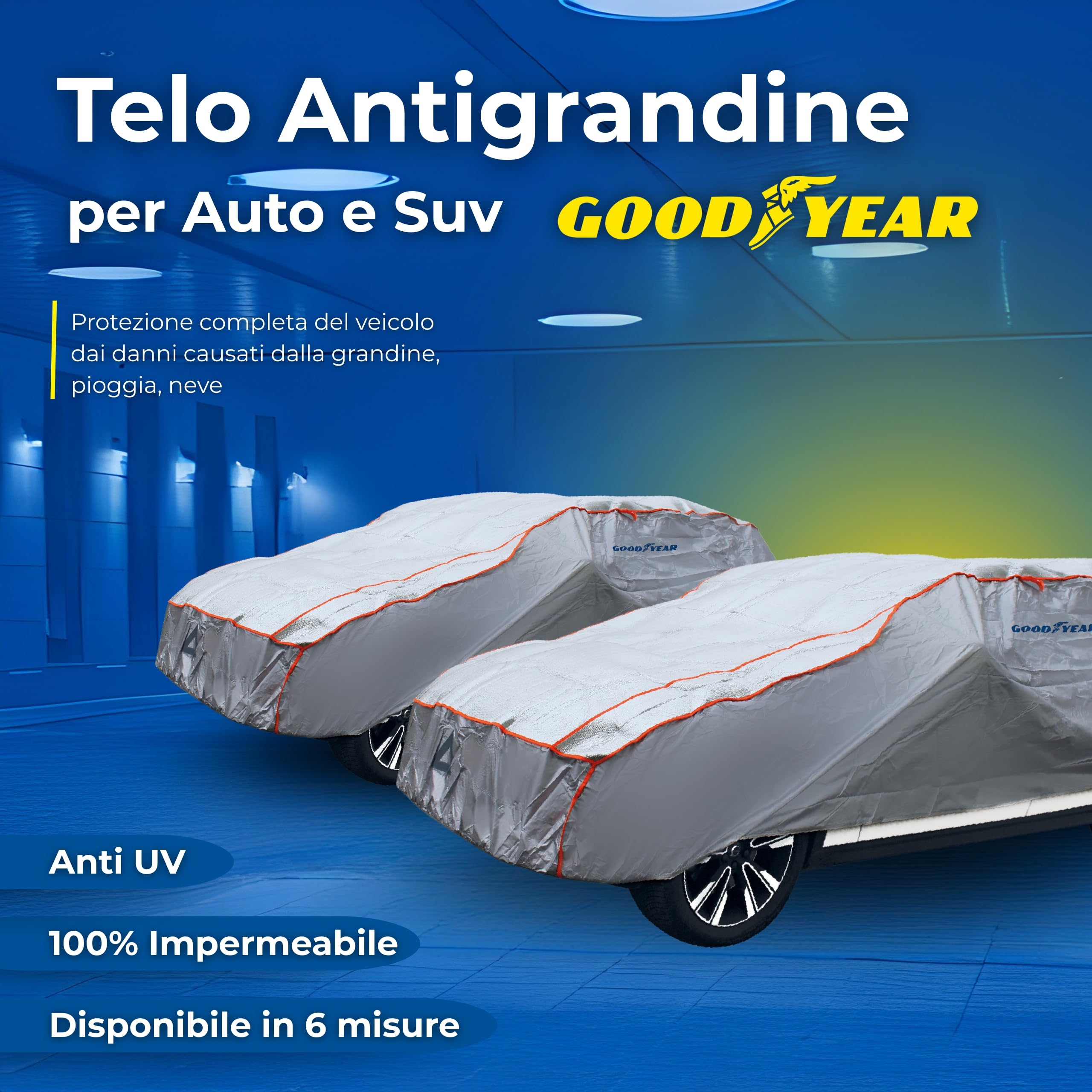 Telo Copriauto Antigrandine Kayme - Impermeabile E Anti UV Per SUV - Foto 4