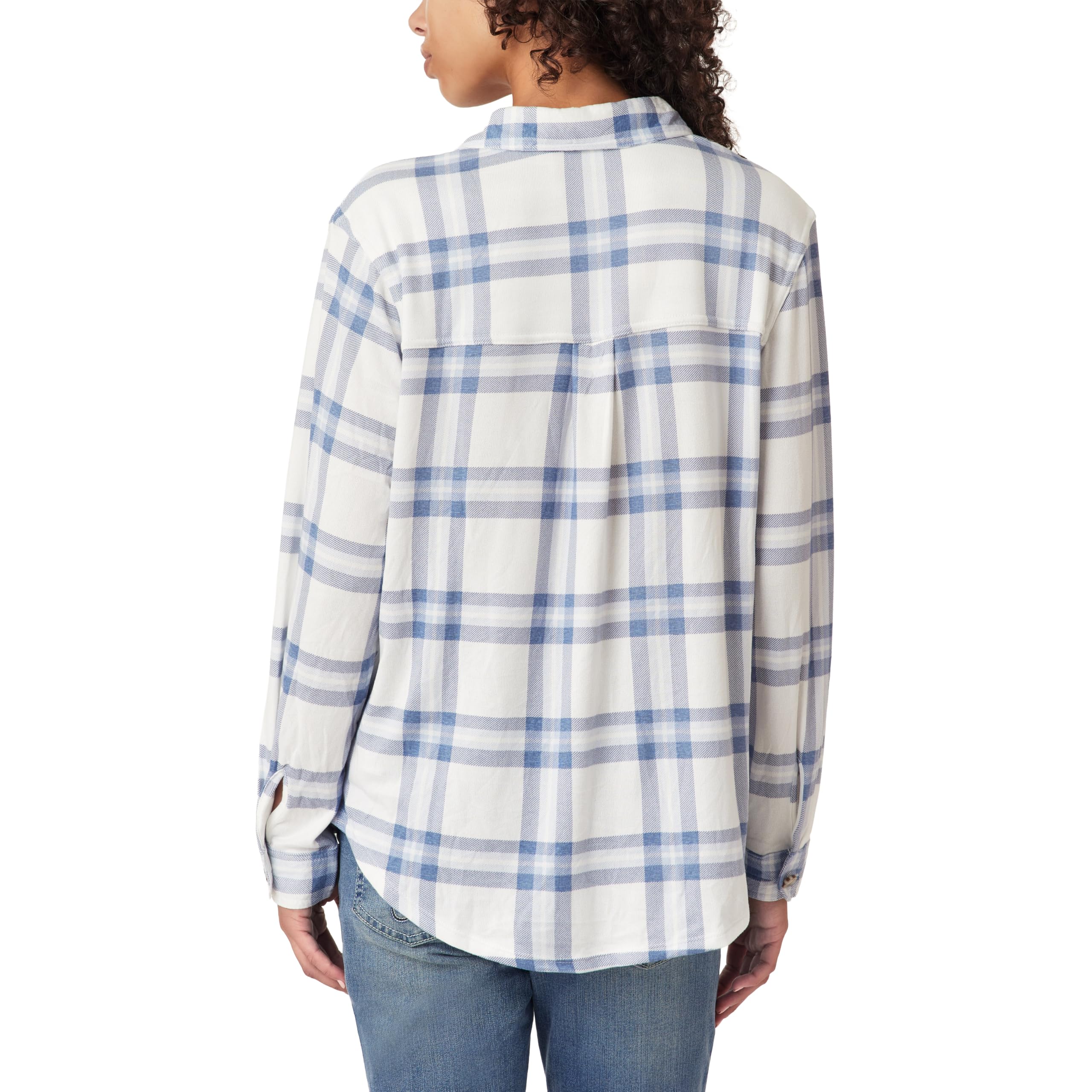 Angels Forever Young Damen Marina Button Up Brushed Luxe Shirt Marina Luxe-Hemd mit Knopfleiste, gebürstet