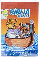 Bíblia Infantil para evangelismo com adesivos | SBB | Capa brochura ilustrada, arca: Nova Almeida Atualizada (NAA)