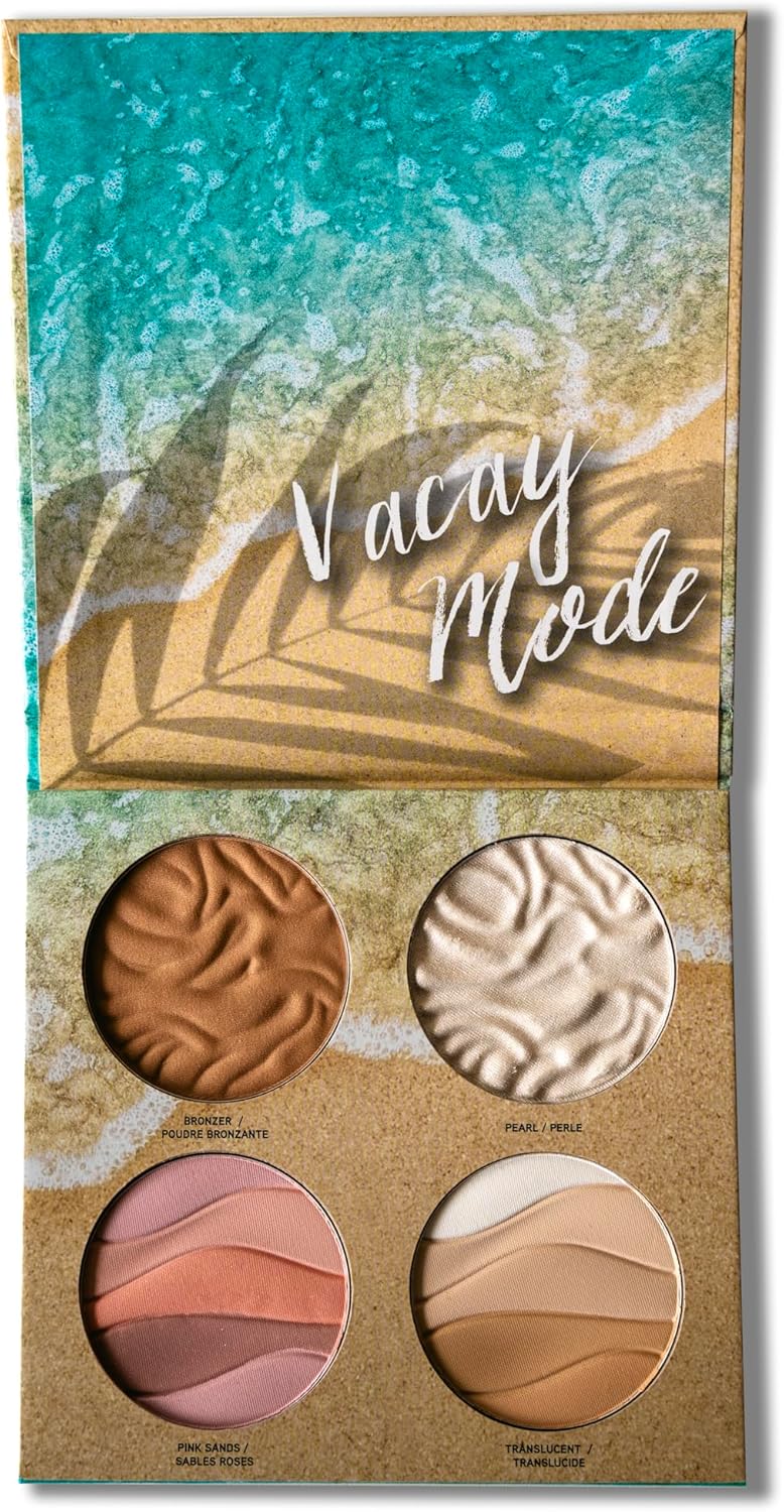 Physicians Formula Butter Dream Quad Palette, Gezichtspalet met Bronzer, Blush, Highlighter en Doorschijnend Gezichtspoeder, Verrijkt met Amazoneboters, Makkelijk Te Mixen Crèmige Textuur