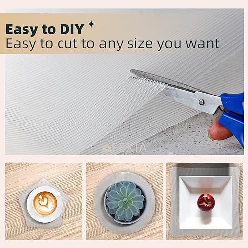 Miniatura 3 de 2 rollos de forros de gabinetes para estantes y cajones, 12 pulgadas x 5 pies (60 pulgadas), no adhesivos para revestimientos de armarios de