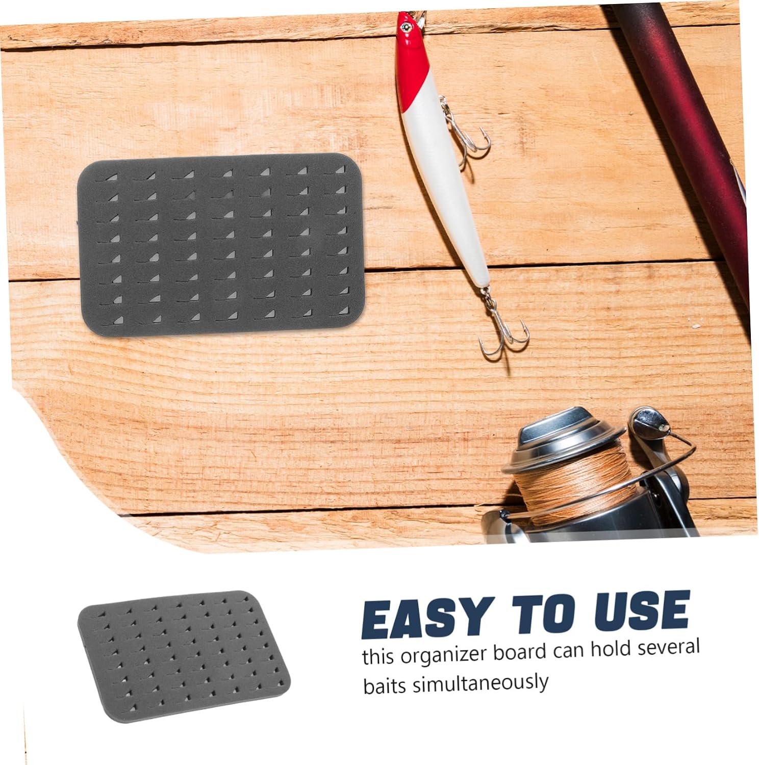 Compact Fishing Organizer Fly Fishing Gear Storage Foam Inserts and Nonslip Design
