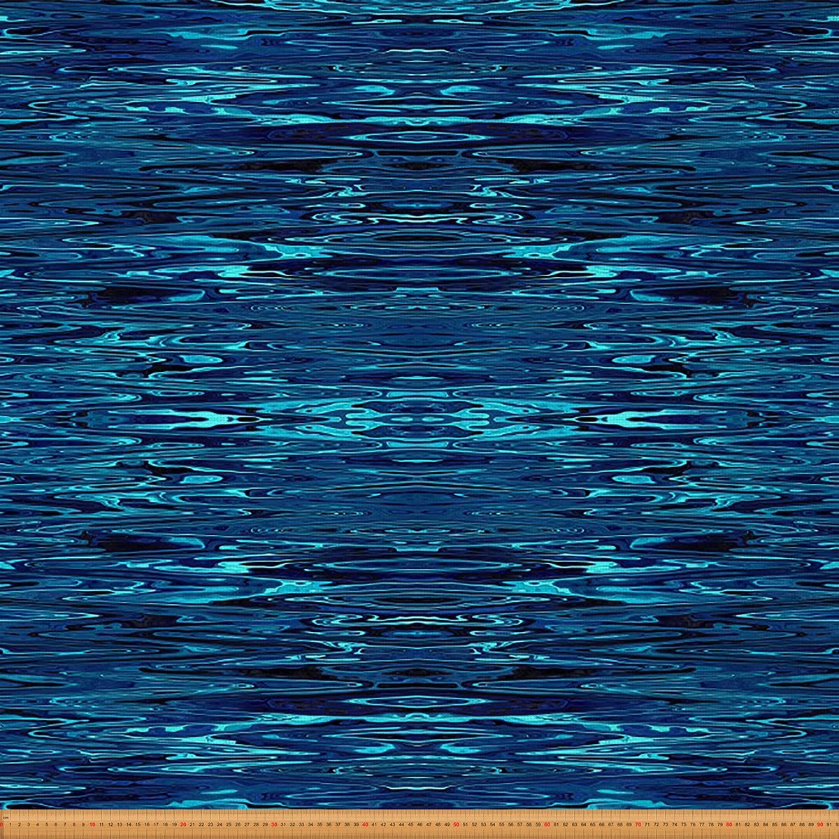 Water Fabric by The Yard,Chic Striped Line Upholstery Fabric for Chairs,Modern Marble Waterproof Outdoor Fabric,10 Yards,(L920*W150cm) Blue