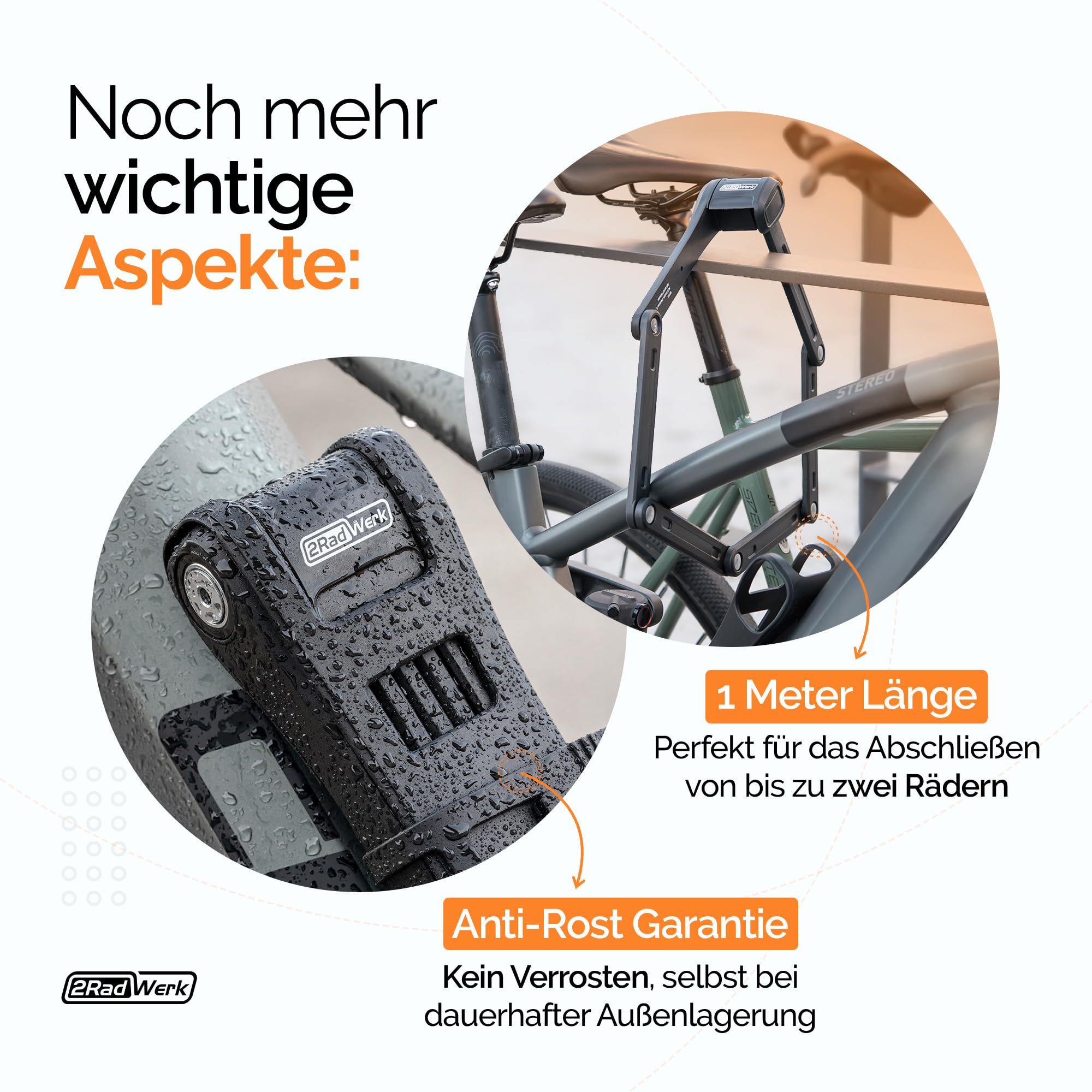 2Radwerk Secure Fold Pro zapięcie rowerowe z certyfikatem ART z mechanizmem Ultra-Lock, składane zapięcie do roweru ebike, zapięcie rowerowe z uchwytem, zapięcie do roweru elektrycznego