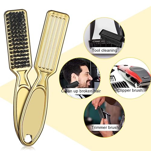 Miniatura 2 de 3 Piezas Cuchilla Clipper Cepillo de limpieza Cortadora de pelo Cepillo de nylon de limpieza Cepillo de uñas Trimmer Barber Cepillo de limpieza