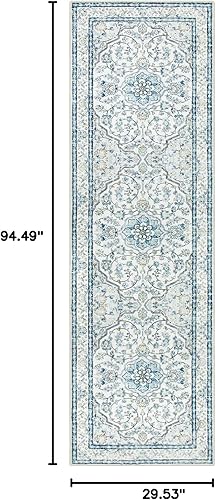 Miniatura 85 de Lahome Alfombras orientales lavables de 3 x 5 pies, antideslizantes, ultrafinas, suaves, de estilo bohemio para dormitorio, alfombra tradicional