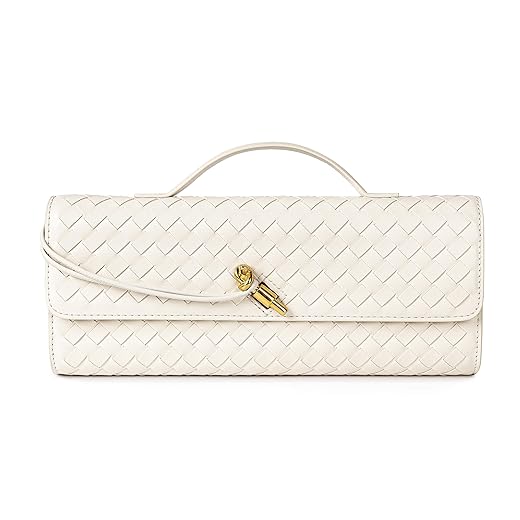 Joryin Woven Vegan Leather Evening Clutch