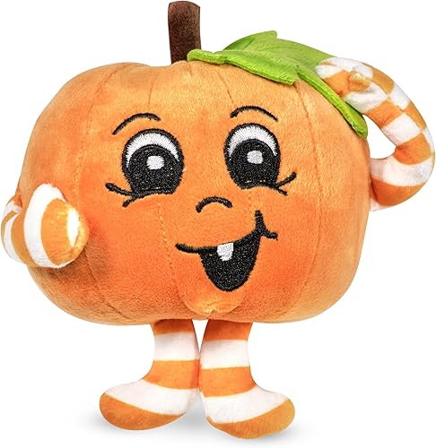 Bearington - Peluche de calabaza, diseño de palmeras suaves, calabazas decorativas para niños, amigo de peluche para niños, tallador, 5 pulgadas