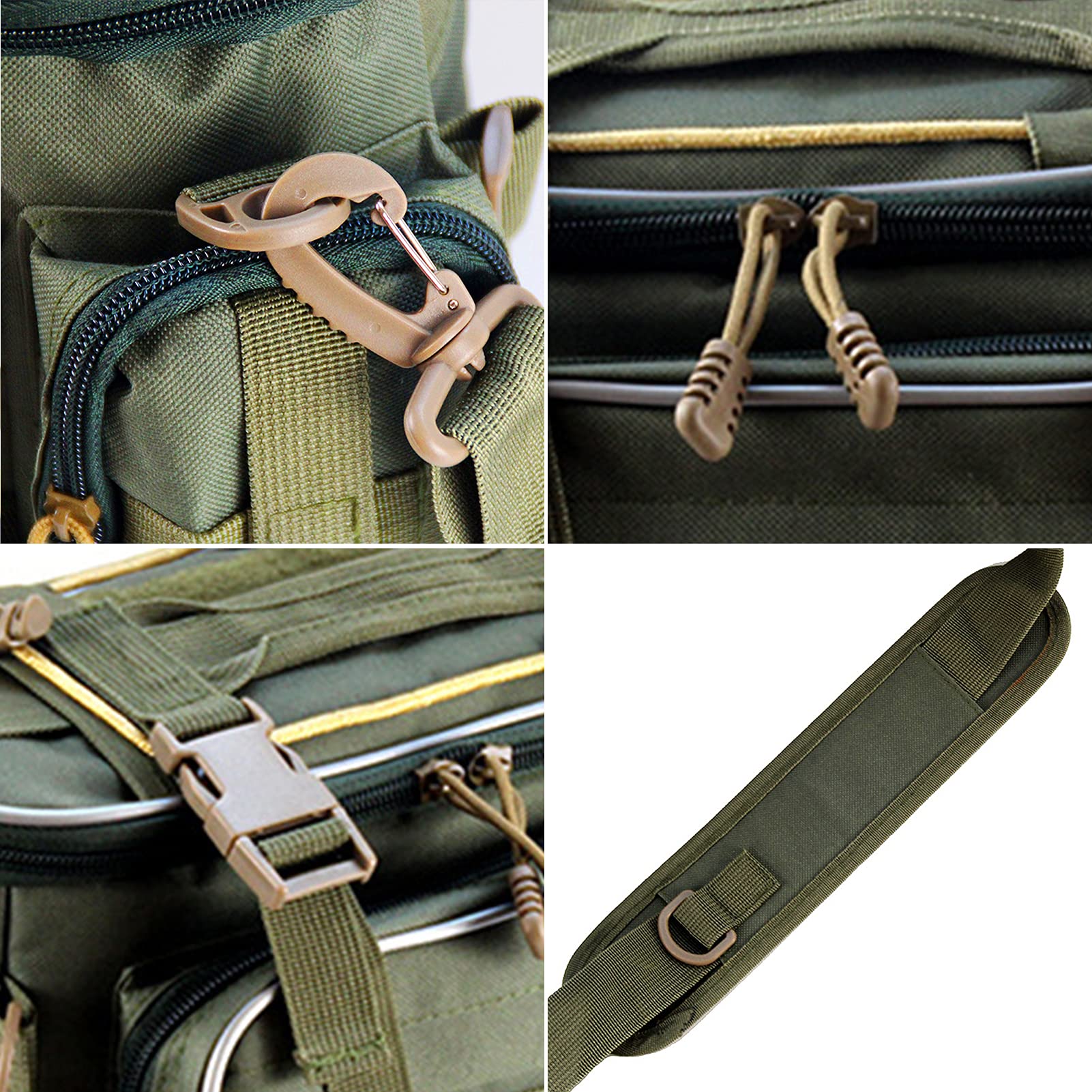 Lixada Angeltasche Mit Utility-Boxen, 40x17 Cm – Wasserabweisend, Vielseitig Als Umhängetasche Nutzbar