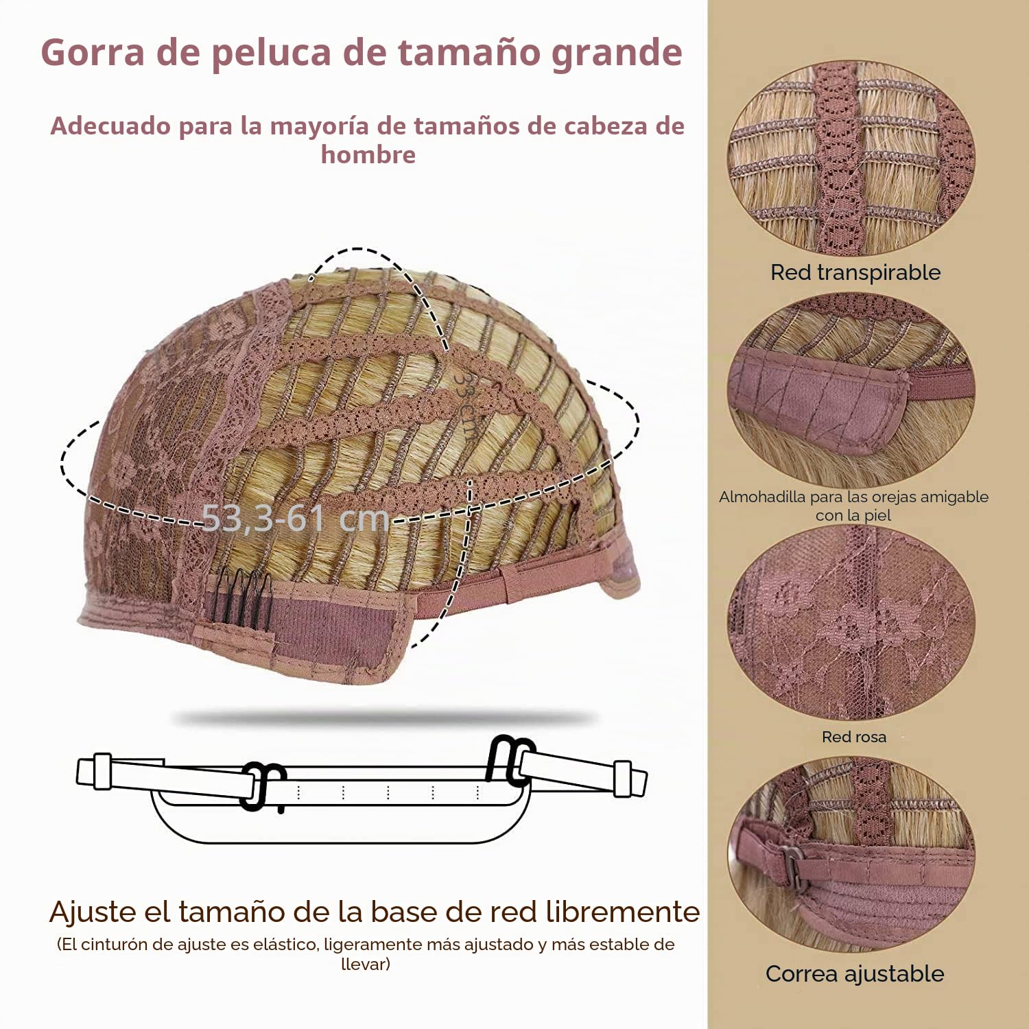 Peluca Afro Marrón Rubio Brasileño Sintético Rizado Pelo Natural para Mujeres, con Flequillo, Pelucas Cortas para Mujeres Negras