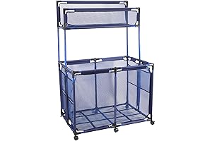 Pool Storage Bin Cart with Towel Top Pool Float