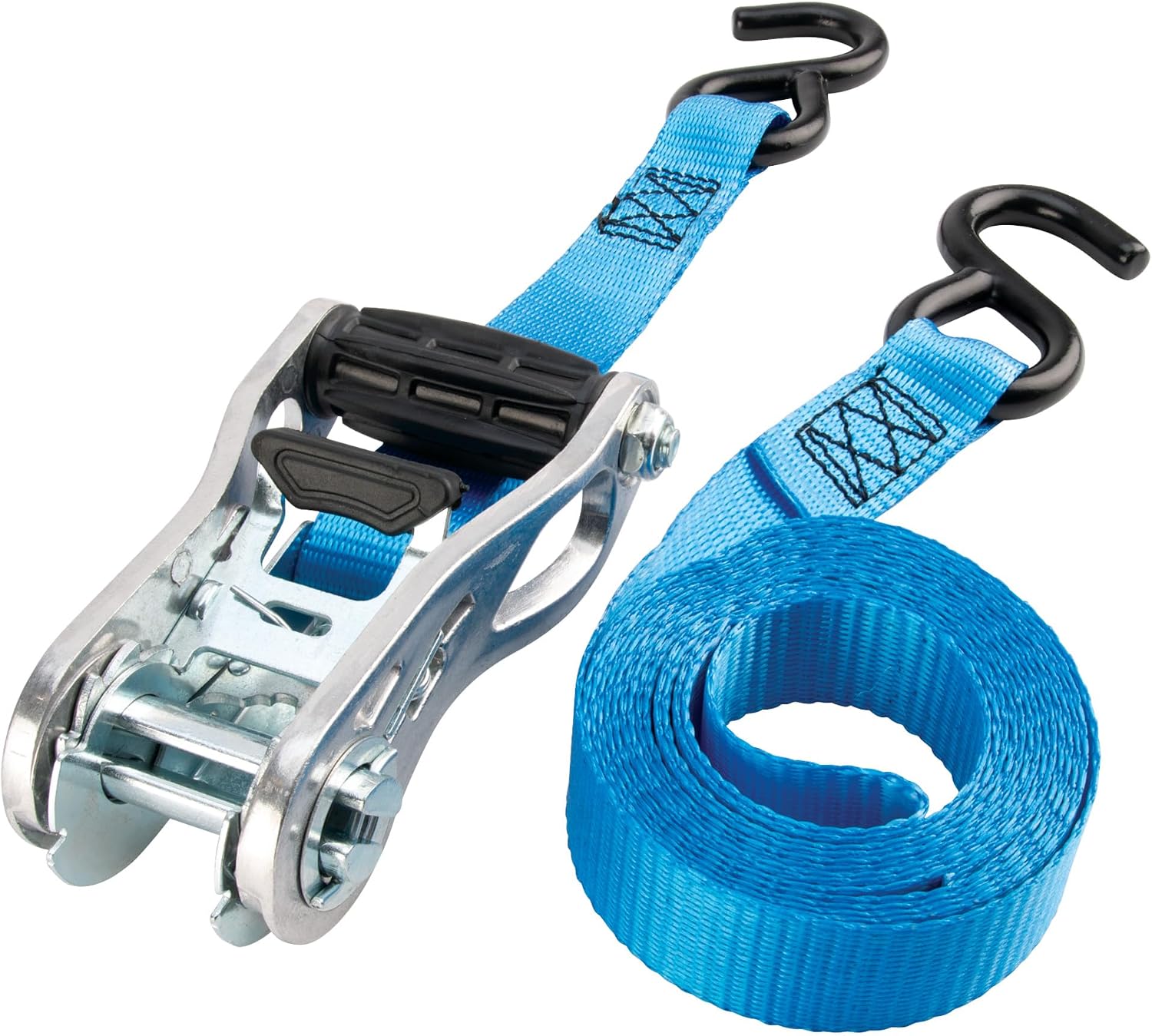 Performance Tool W1871 4Pk 1-Inch X 10' Tie Down Straps SecureX - Heavy-Duty Ratchet Straps for Secure Hauling, Towing, and Cargo Control