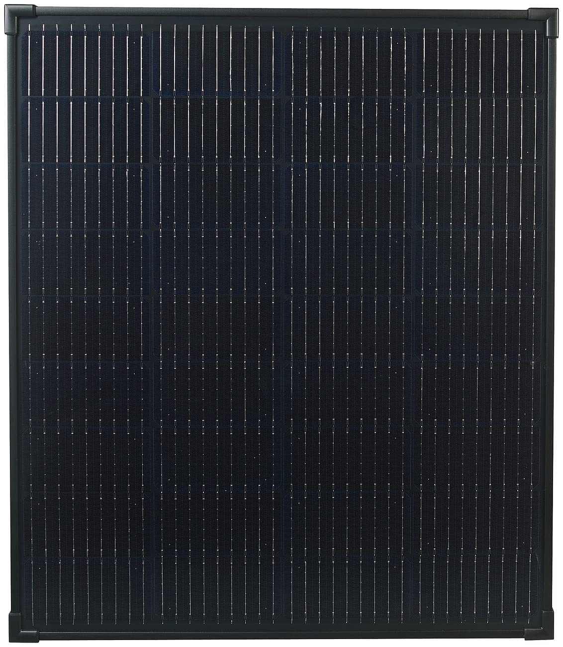 revolt Solarmodul klein: Mobiles Solarpanel mit monokristallinen Zellen, 110 W, schwarz (Kleine Solarpanel, Kleine PV Module, Modul)