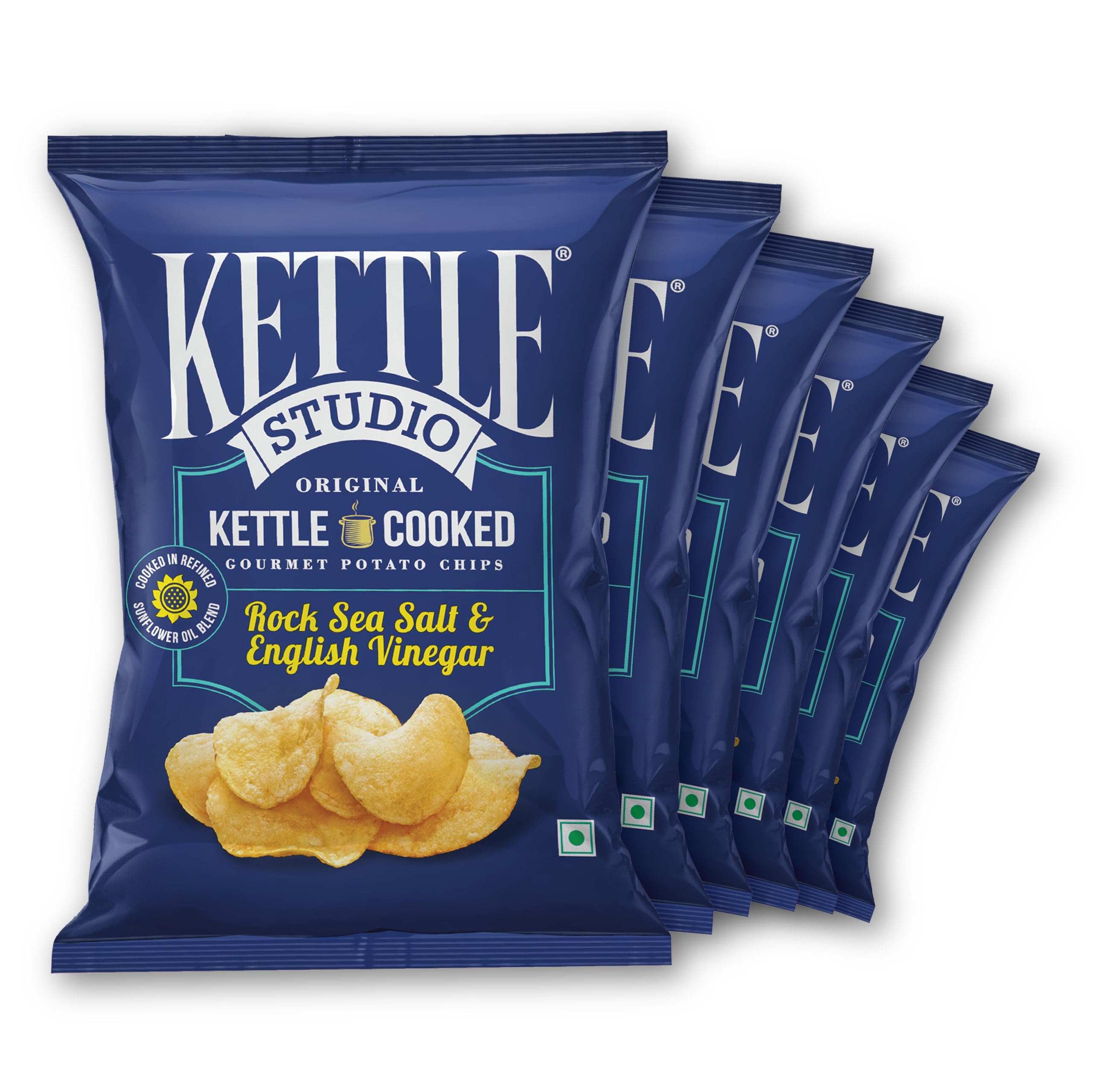 Kettle Studio | Potato Chips | Rock Sea Salt & English Vinegar 113g | Pack of 6 (B0D8J433N9) Amazon Price History, Amazon Price Tracker
