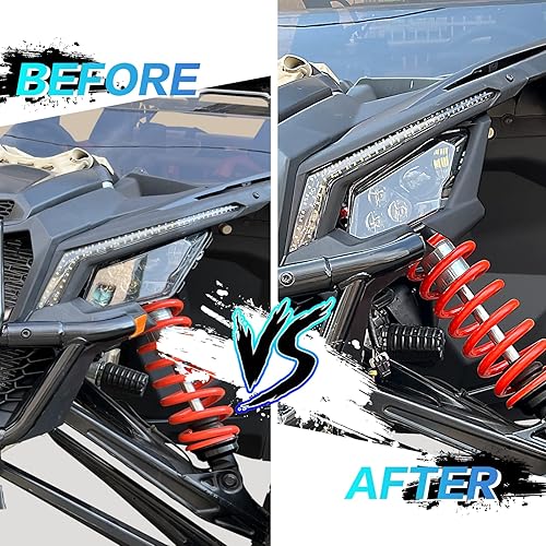 Miniatura 3 de Fundas para faros delanteros compatibles con Can-Am Maverick X3 XDS XRS Max Turbo R 2017-2024, accesorios para faros delanteros, luces de cabeza,