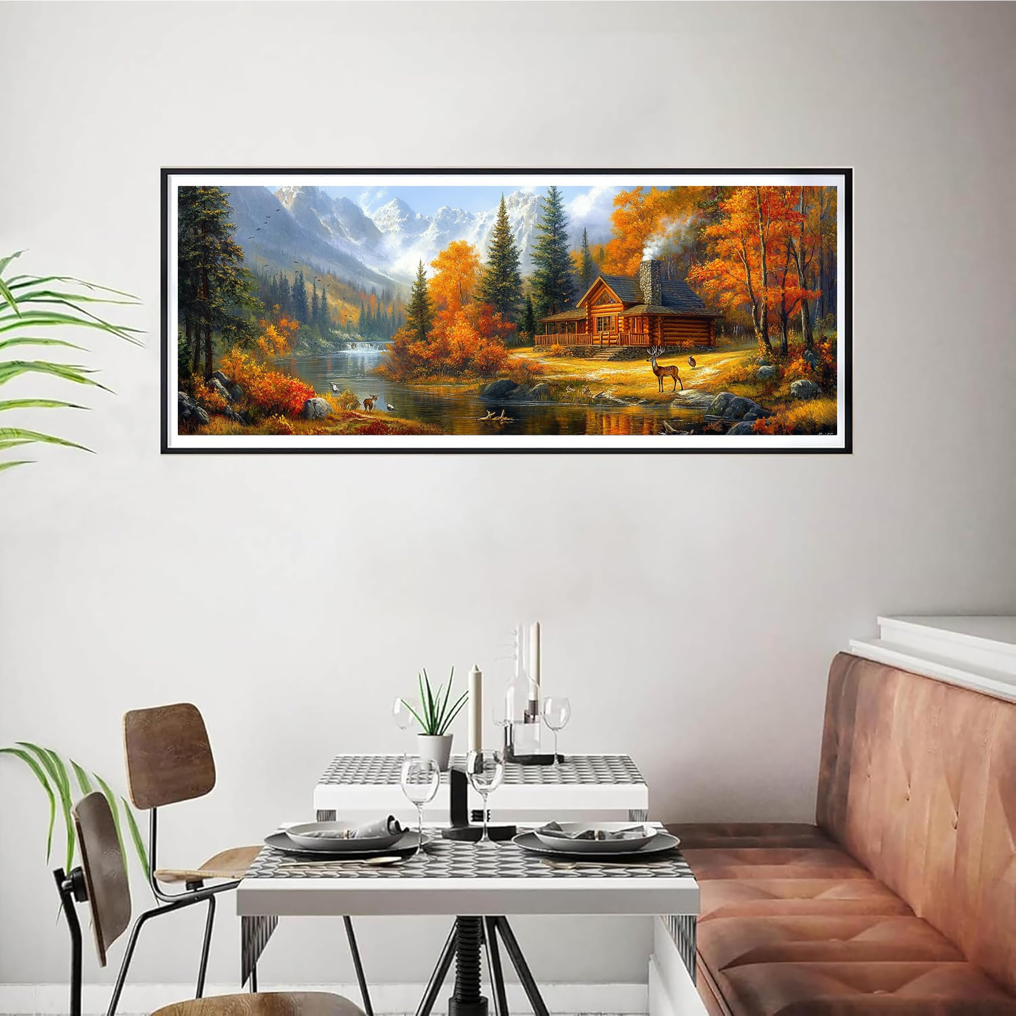Bimkole 5D Diamond Painting DIY Kits Lion Léopard Tigre, Peinture D'art