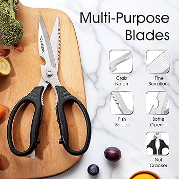 Amazon.co.jp: DUROXキッチンバサミ - ハサミ研ぎ器付きキッチン