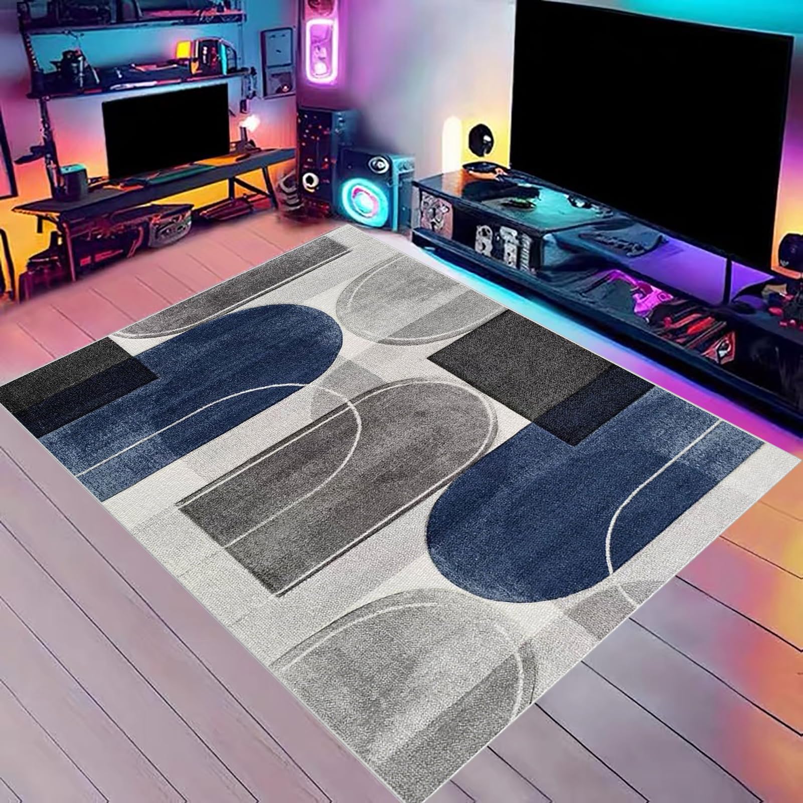 Tappeto per Sedia Ufficio Gaming Protettore del Pavimento, Tappeto Salvapavimento Antiscivolo Protezione Parquet e Pavimenti Duri, Tappeto per Sedia con Ruote per Parquet e Piastrelle 120 x 160 cm