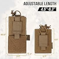 Vista 6 de OneTigris Funda para Radio BaoFeng UV-5R BF-F8HP de Nylon MOLLE para Walkie Talkie