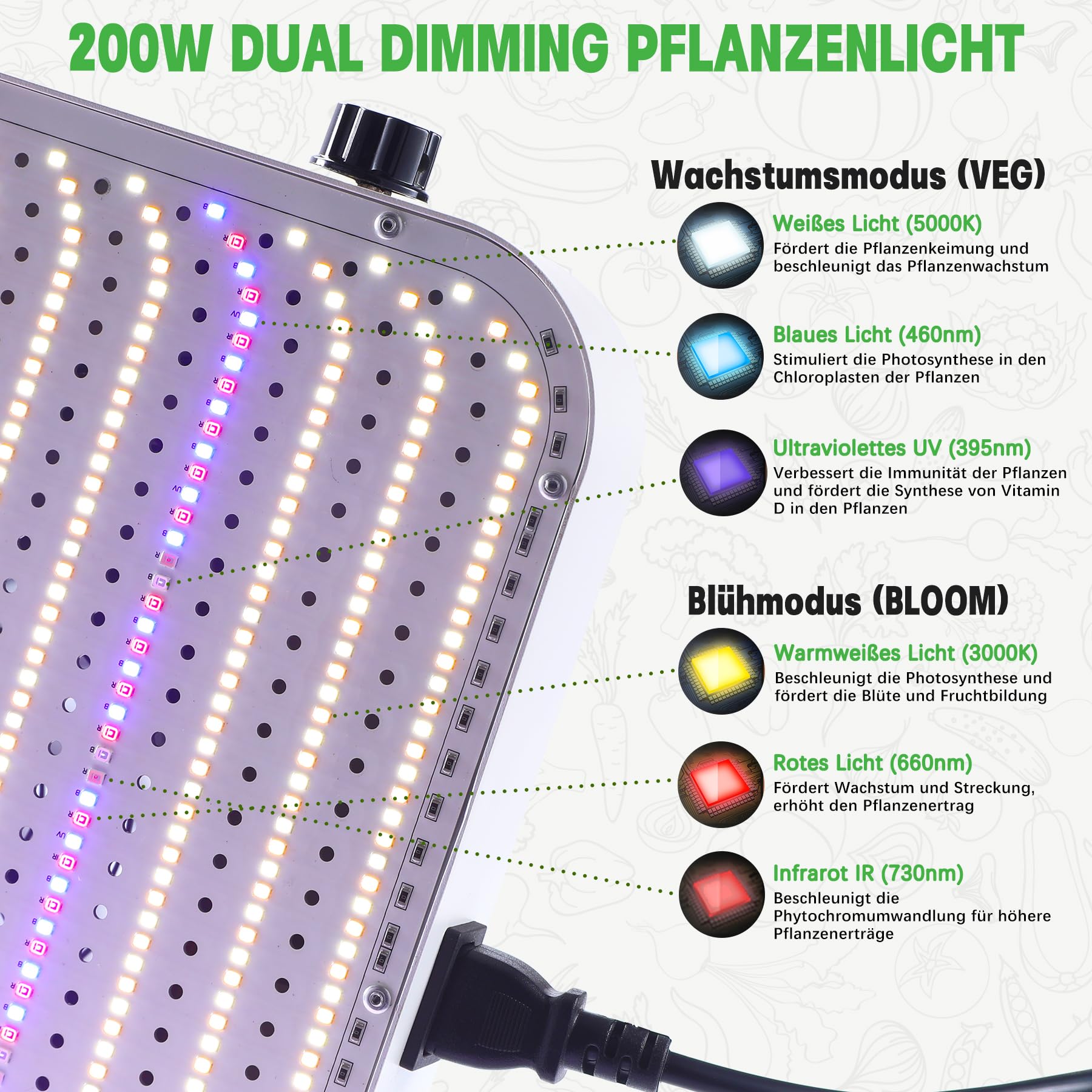 Crecer Carpa Kit Completo, Armario Cultivo Interior, Luz para Plantas, Hidroponia Kit Completo, 600D Lona con termohigrómetro y Temporizador, Apto para Uso Interior y Exterior(100x100x200cm)