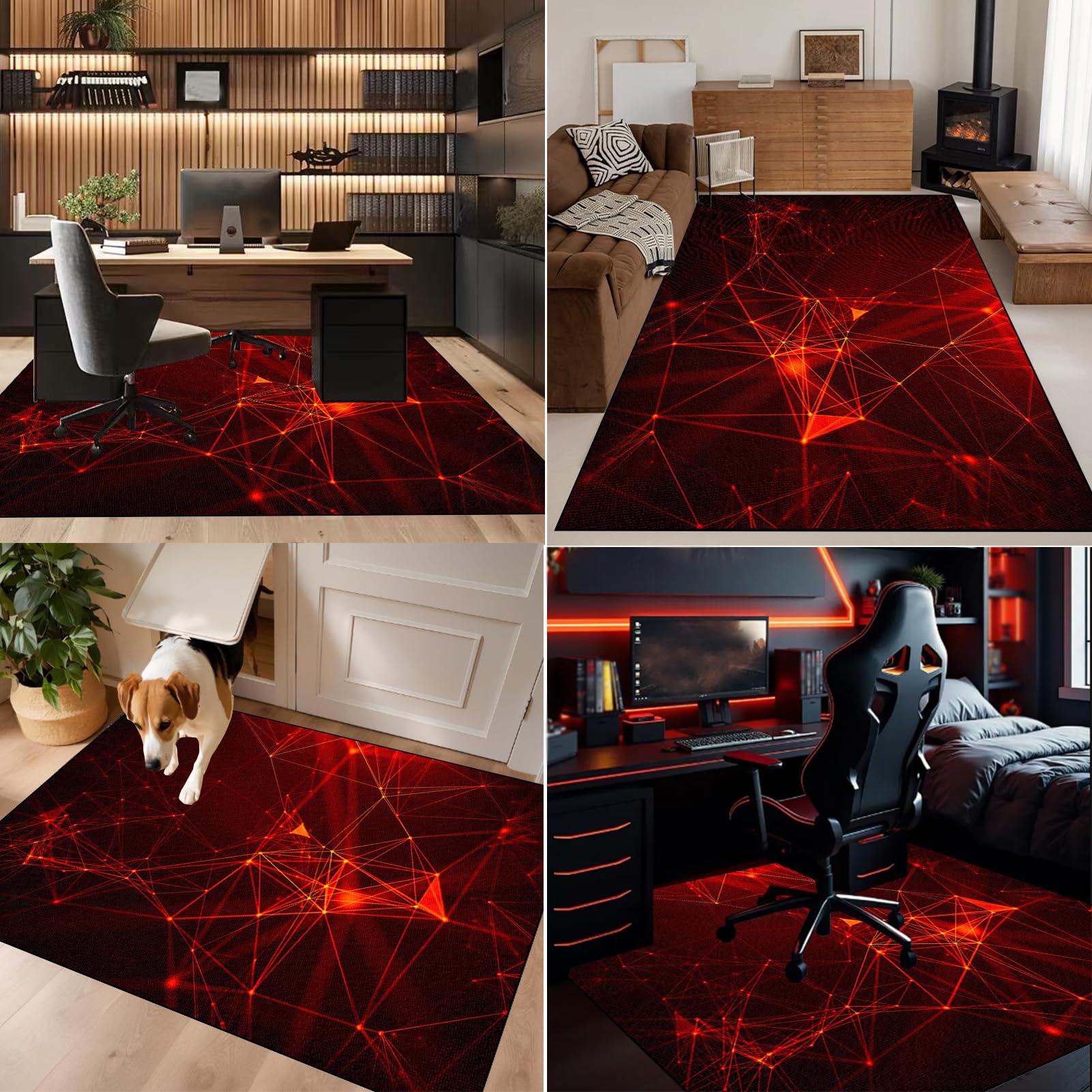 100 x 140 cm Alfombra para Silla Oficina con Ruedas, Alfombra Silla Gaming, Protector Suelo Silla Ruedas, Alfombra Silla Escritorio Antideslizante, Alfombra Silla Gamer Alfombra Protectora Suelo