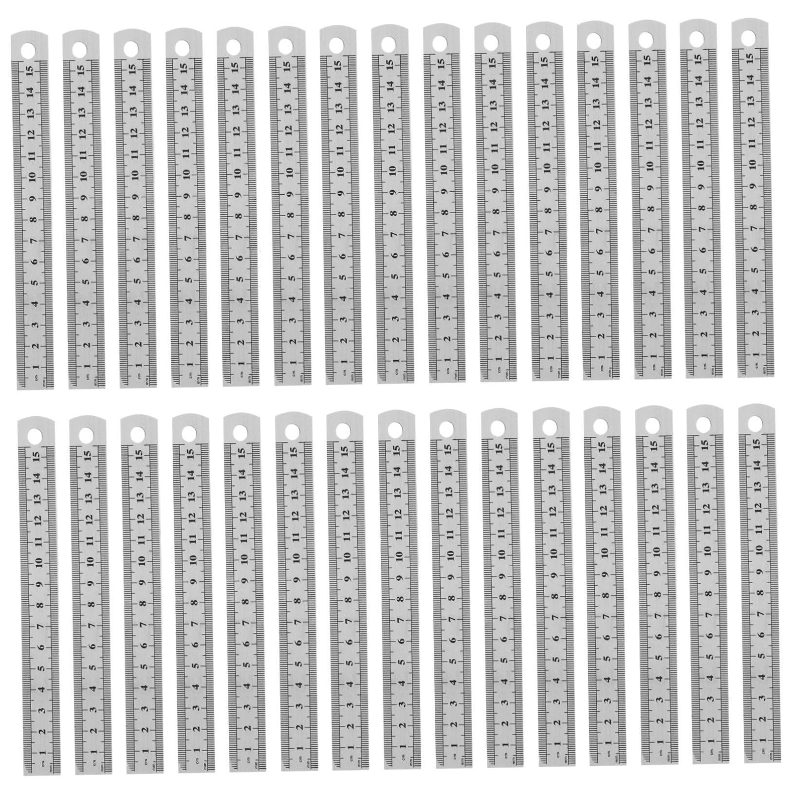 30 Teiliges Lineal Zeichenwerkzeug Taschenlineal Messlineale 15 cm Gerades Lineal Zeichenwerkzeug Für Gerade Linien 6 Zoll Messstab Gitarrenwerkzeug Kleiner