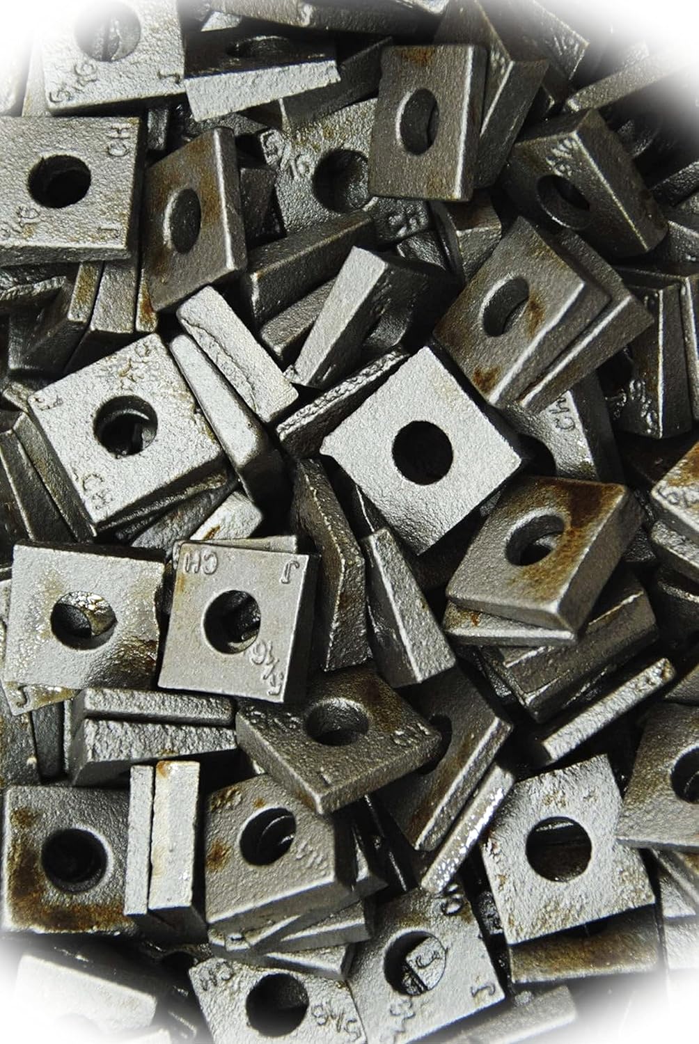New Pack of (100) 5/16 Square Bevel Washers I-Beam Flange Wedge Multi-Purpose Comprehensive Hardware Fastener Assortment Kit MoPNEM03063