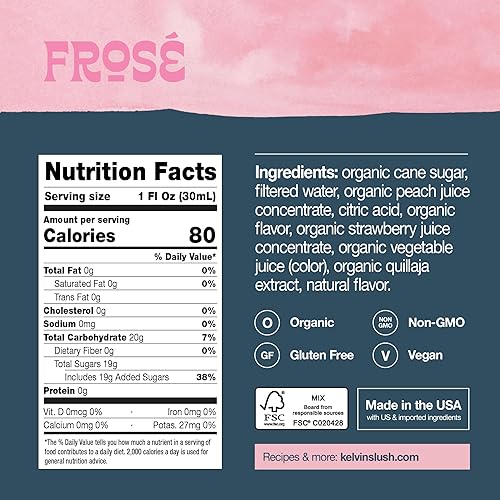 Miniatura 2 de Kelvin Slush Co.  Mezcla orgánica congelada para cócteles y granizados de Frosé  galardonada máquina de granizado y mezcla de licuadora  Cartones de