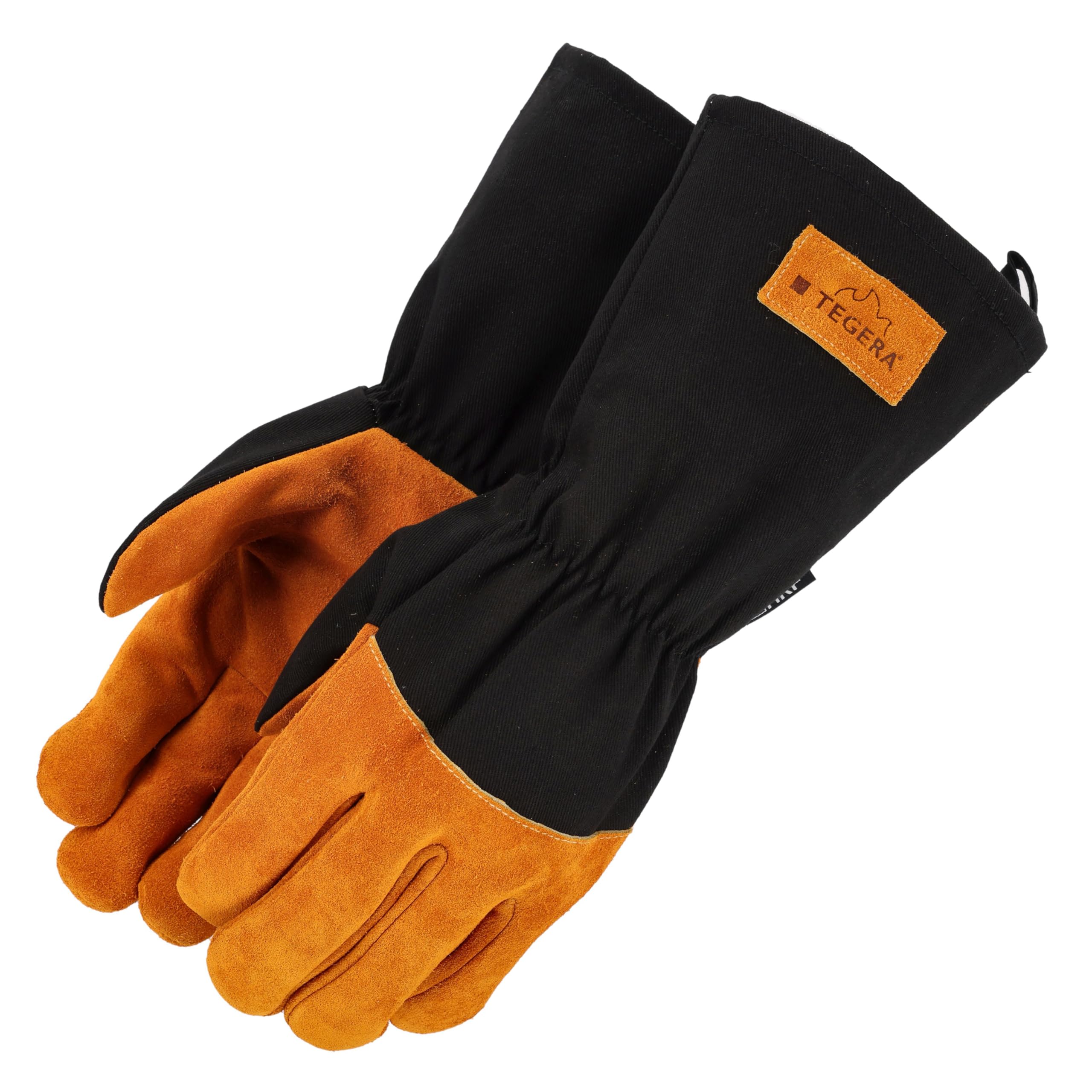 Tegera 227 BBQ King - Grillhandschuh Aus Hochwertigem Hitzebeständigem Leder (Größe 10, 1 Paar)