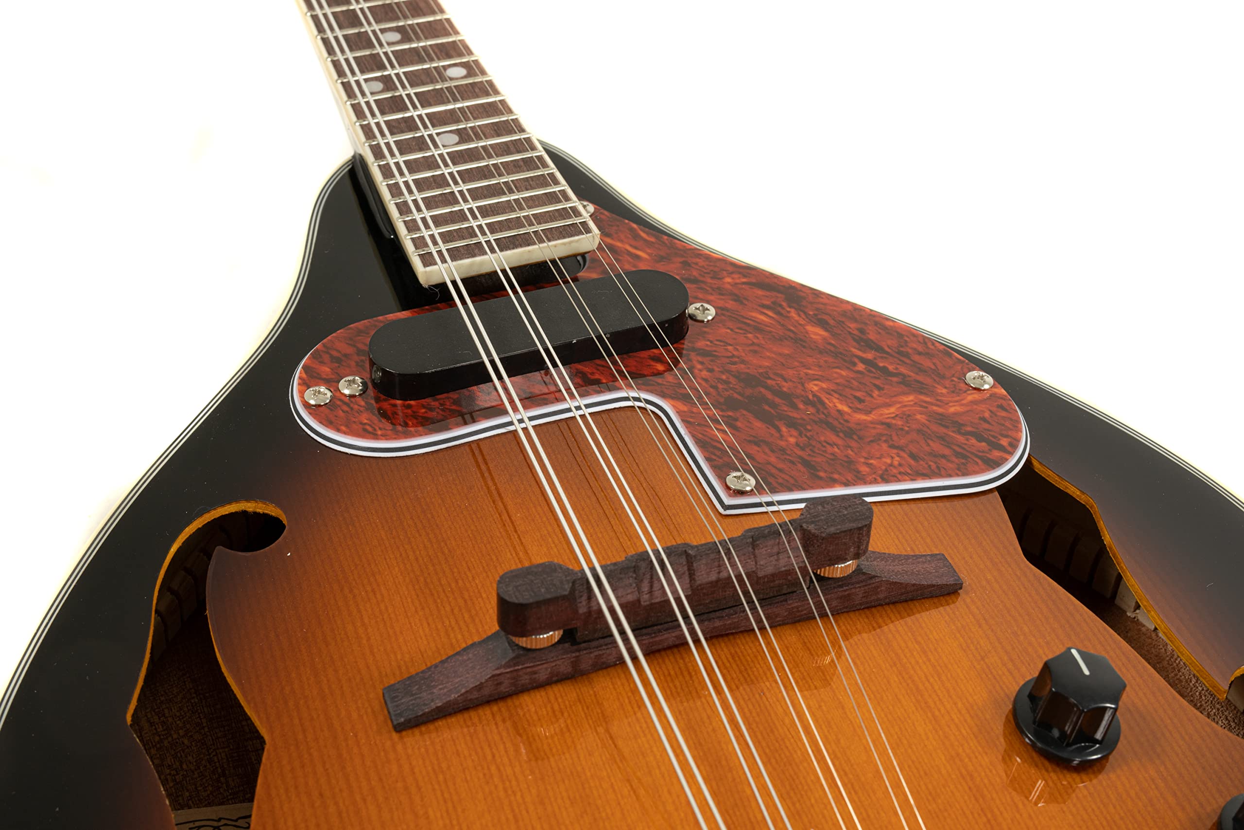 GEWA E-Akustik Mandoline A-1 Select - Fichtendecke - Boden/Zarge Mahagoni - Tonabnehmer mit Volumen- und Tonregler - Inkl. Premium Koffer - Vintage Sunburst Hochglanzlackierung