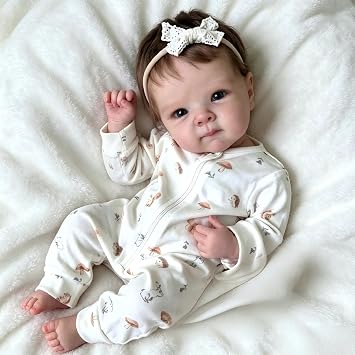 Pinky Reborn Baby Dolls Lovely 18 inch 45cm Reborn Baby Dolls Silicone Full Body Vinyl Girl, Reborn Dolls Girls, Realistic Baby Doll with Accessories