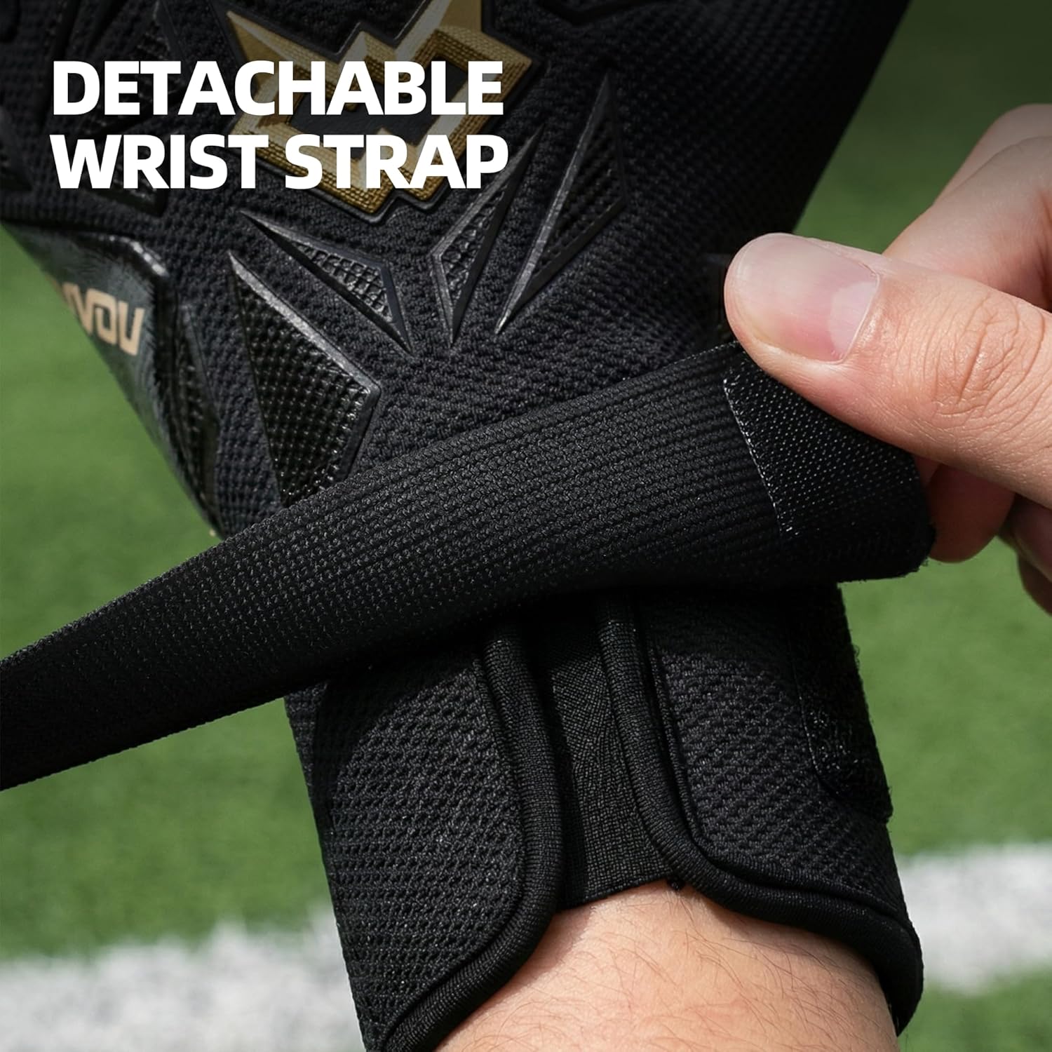 WVVOU Professional Goalkeeper Gloves for Adults and Youth Soccer Goalie Gloves Breathable Soccer Gloves High Performance Guantes De Portero with 4+3mm Sticky Super Grip Latex Palm - Image 8