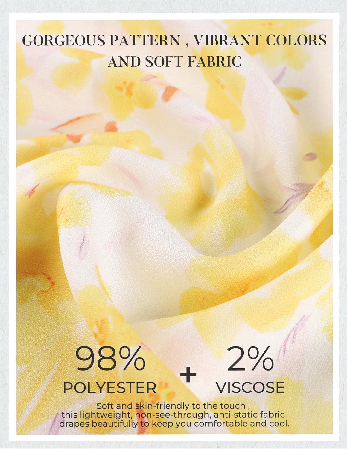 Kate Kasin Women Summer Floral Maxi Dresses 2026, V Neck Smocked Boho Sundress, Flowy Long Beach Vacation Dress with Pockets