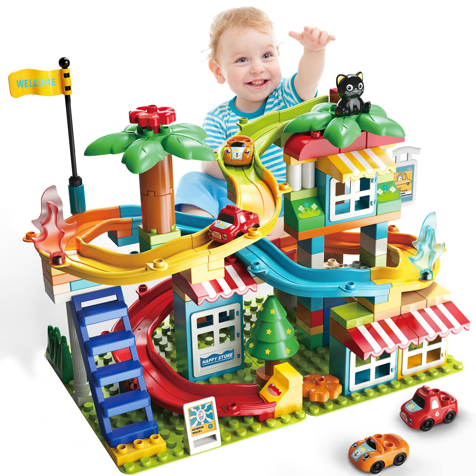 Amazon.com: XYNGU Marble Run Building Blocks,Classic Large Blocks