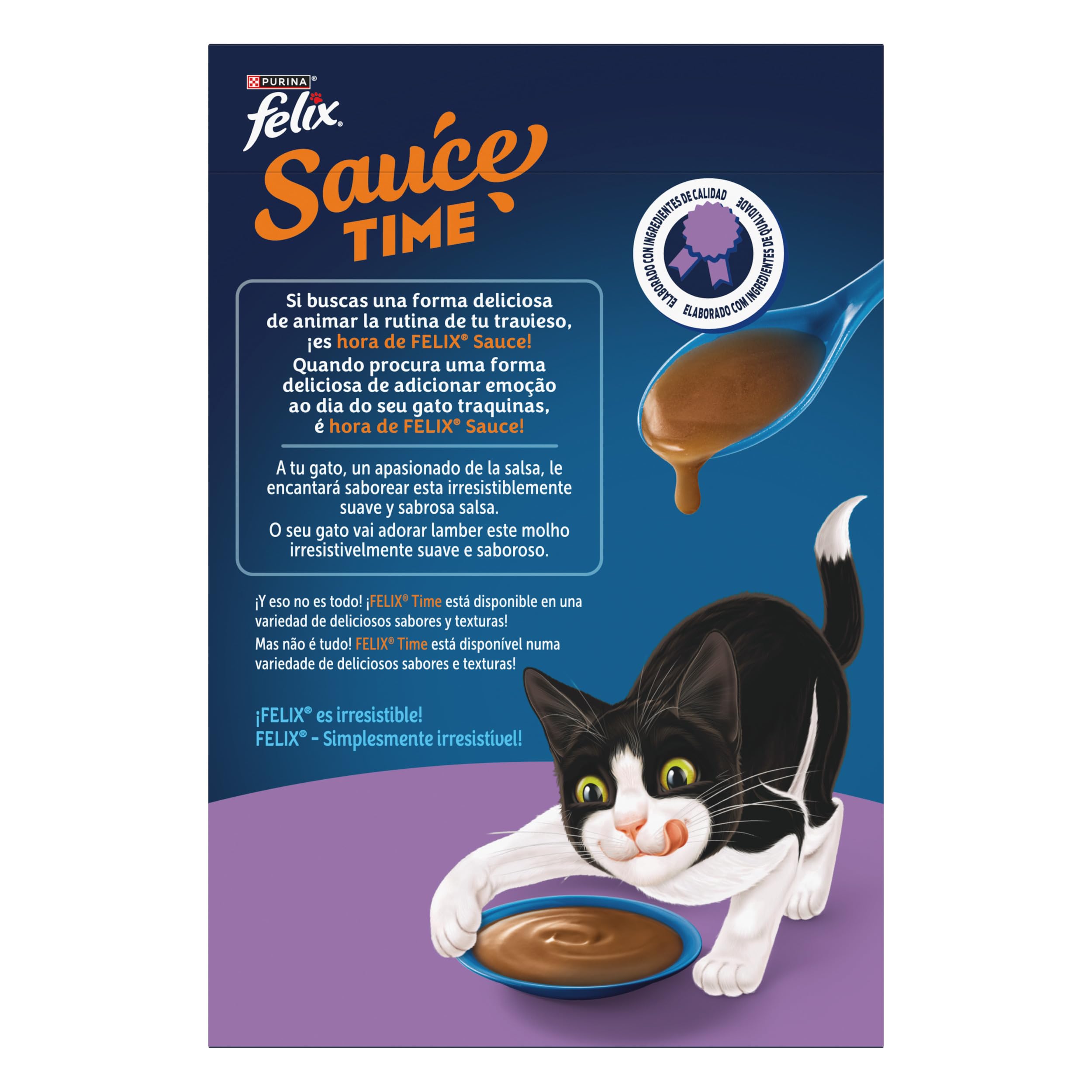 PURINA® FELIX® Sauce Time Original con Pollo 48 Unidades x40g