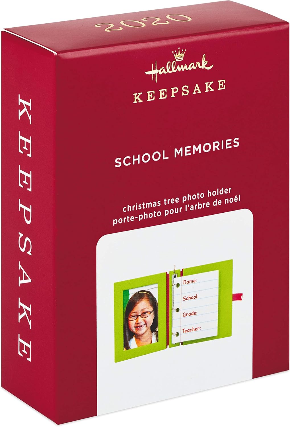 Hallmark Keepsake Christmas Ornament 2020 Year-Dated, School Memories Photo Frame, DIY Personalized (1299QGO1804)