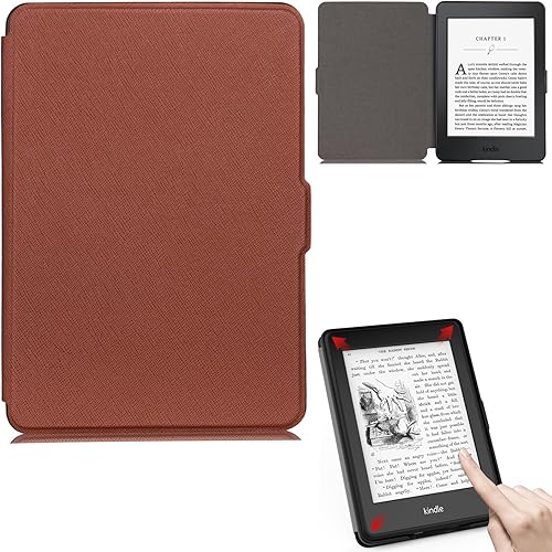 Miniatura 11 de REASUN Funda para Kindle Paperwhite 123, funda delgada con ranuras magnéticas para tarjetas con funda protectora de encendido y apagado automático