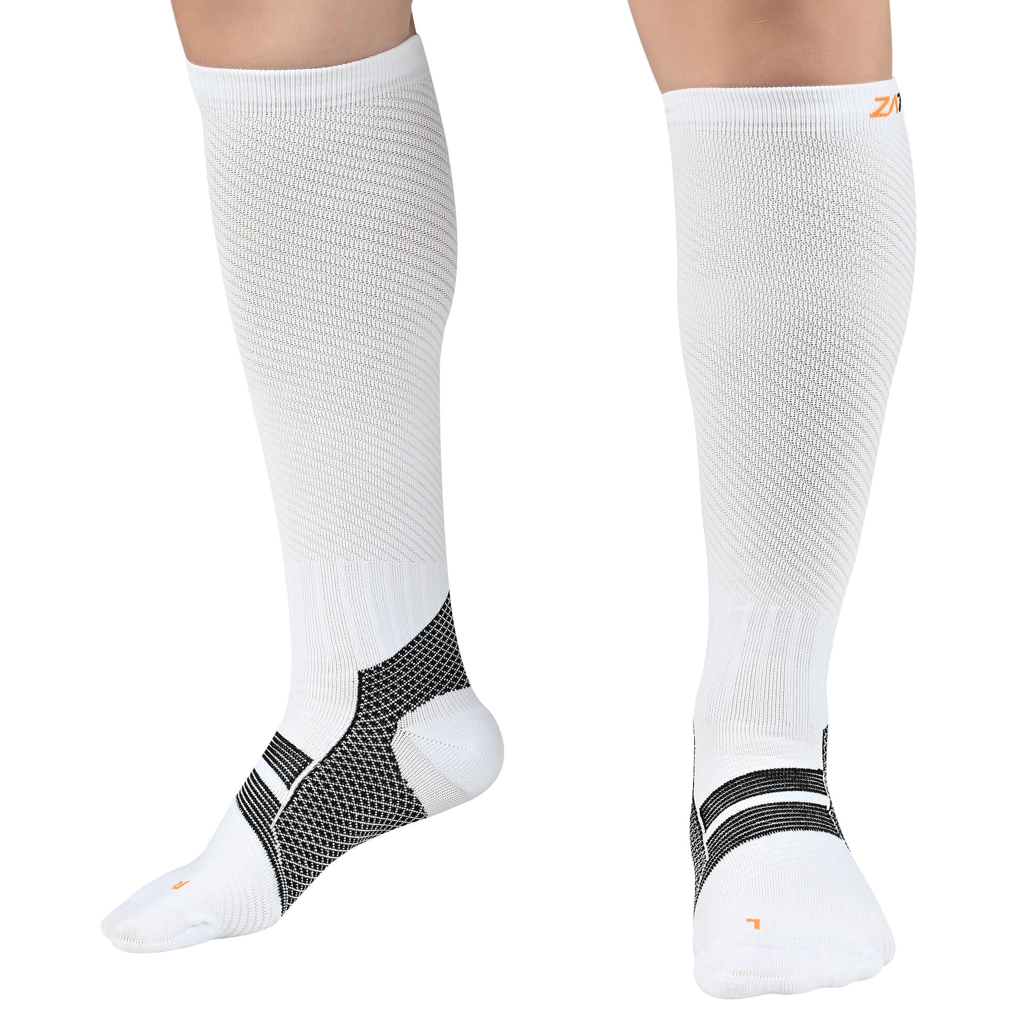 ZaTech Plantarfasziitis Kompressionsstrümpfe für Herren & Damen, Sport Kompressionssocken, Thrombosestrümpfe, 20-30 mmHg.