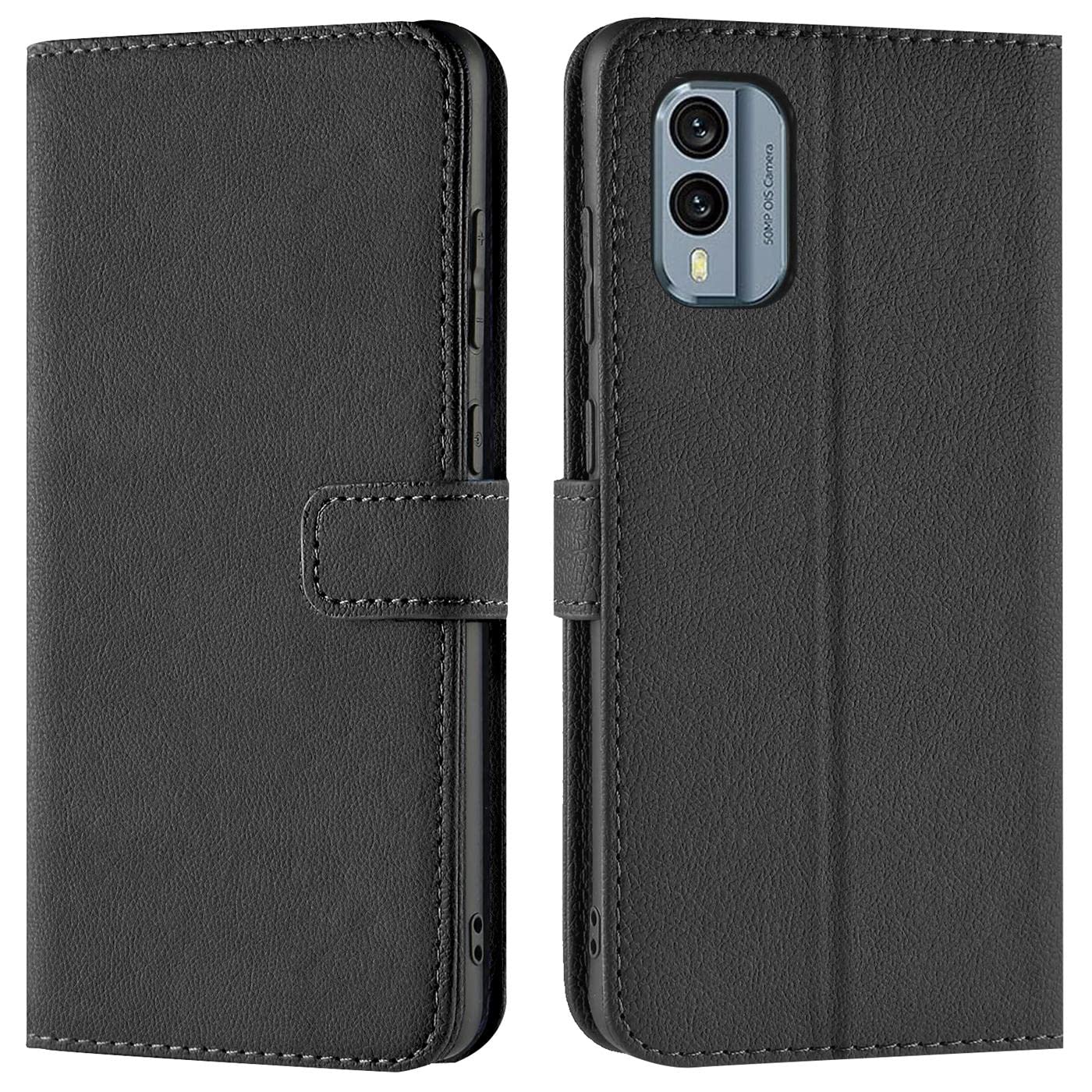 Folmecket Hülle Für Nokia X30 – Karbonfaser-Optik, Stoßdämpfend, TPU (schwarz, 6,43 Zoll)