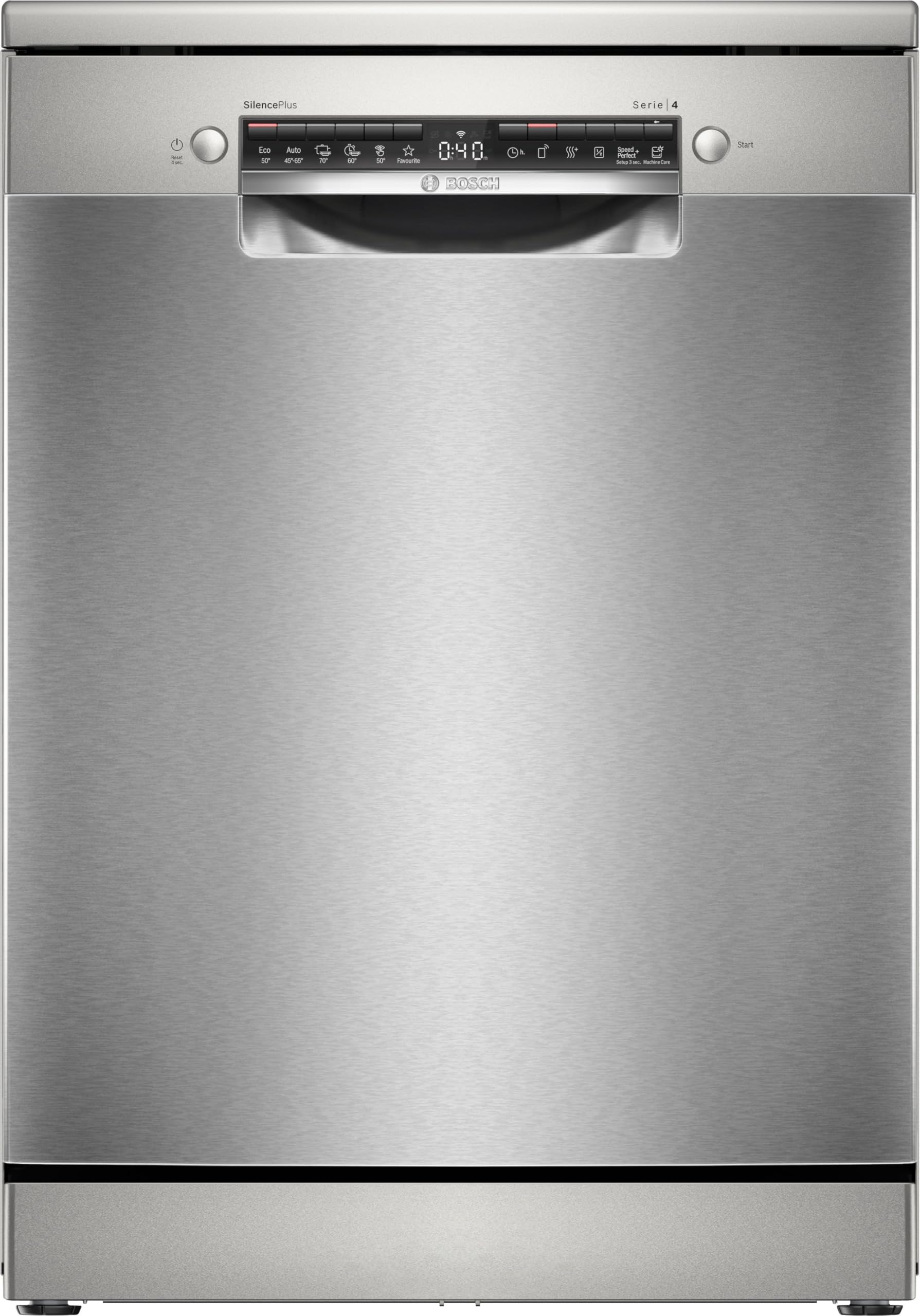Bosch, Lavavajillas Libre instalación, Acero angihuellas, 60cm, SMS4ECI28E