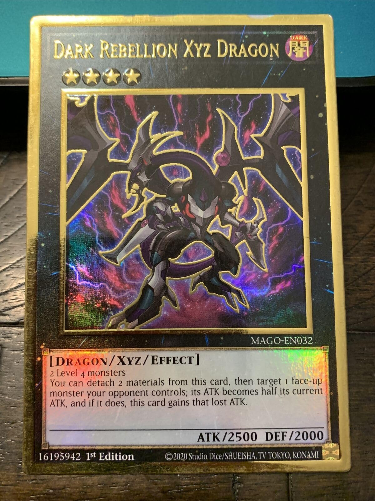 Amazon.com: Dark Rebellion Xyz Dragon - MAGO-EN032 - Premium Gold