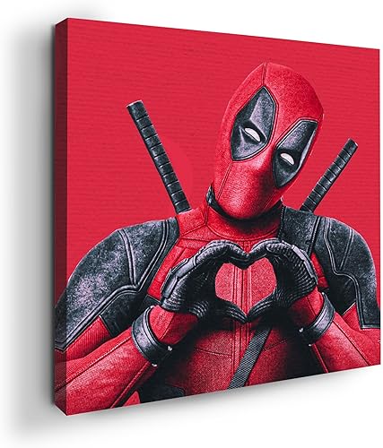 Miniatura 20 de MAVIS PRINT Dead Poool - Decoración de pared Marval de 12 x 16 pulgadas, impresión HD y marco de madera, decoración moderna de pared para Annt