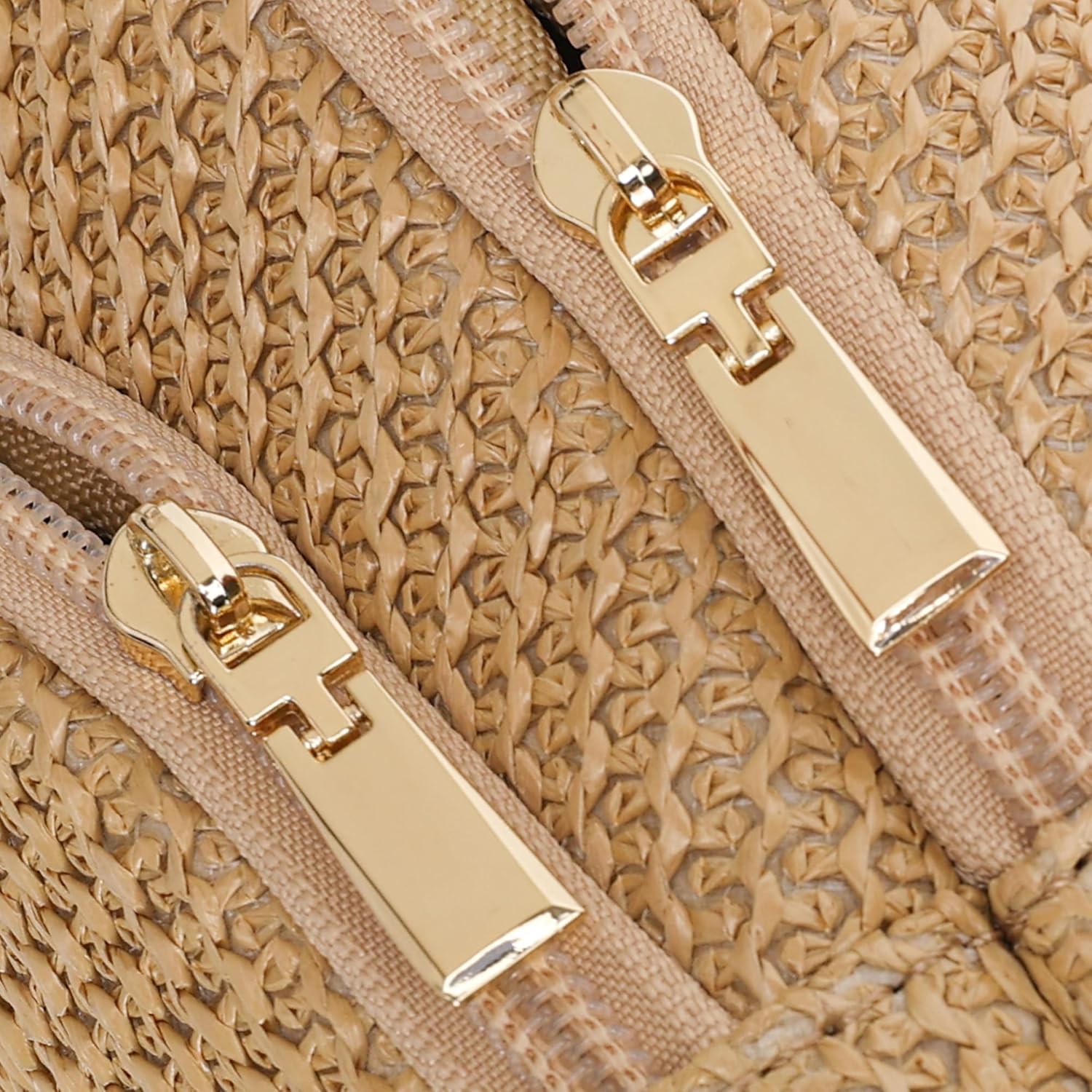 Faux Straw Crossbody Bag for Women Summer Woven Beach Purse Lightweight RFID Blocking Shoulder Bags | Lightweight, RFID Blocking - Image 9