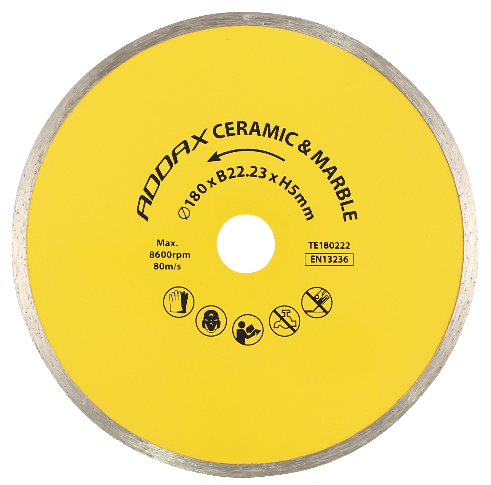 Lame diamant 180 x 22,2 TIMco disque robuste haute resistance Te180222