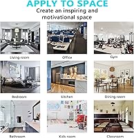 Vista 6 de Calcomanías de pared, calcomanías de pared motivacionales, (fáciles de aplicar), decoración de pared, arte de vinilo, trabajo en equipo, póster