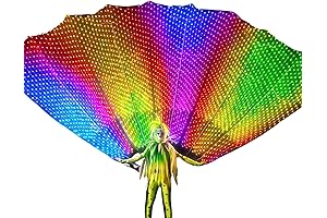 ETERESHOP LED Smart Pixel Peacock Fantail Costume: Vibrant Illumination at Your Fingertips