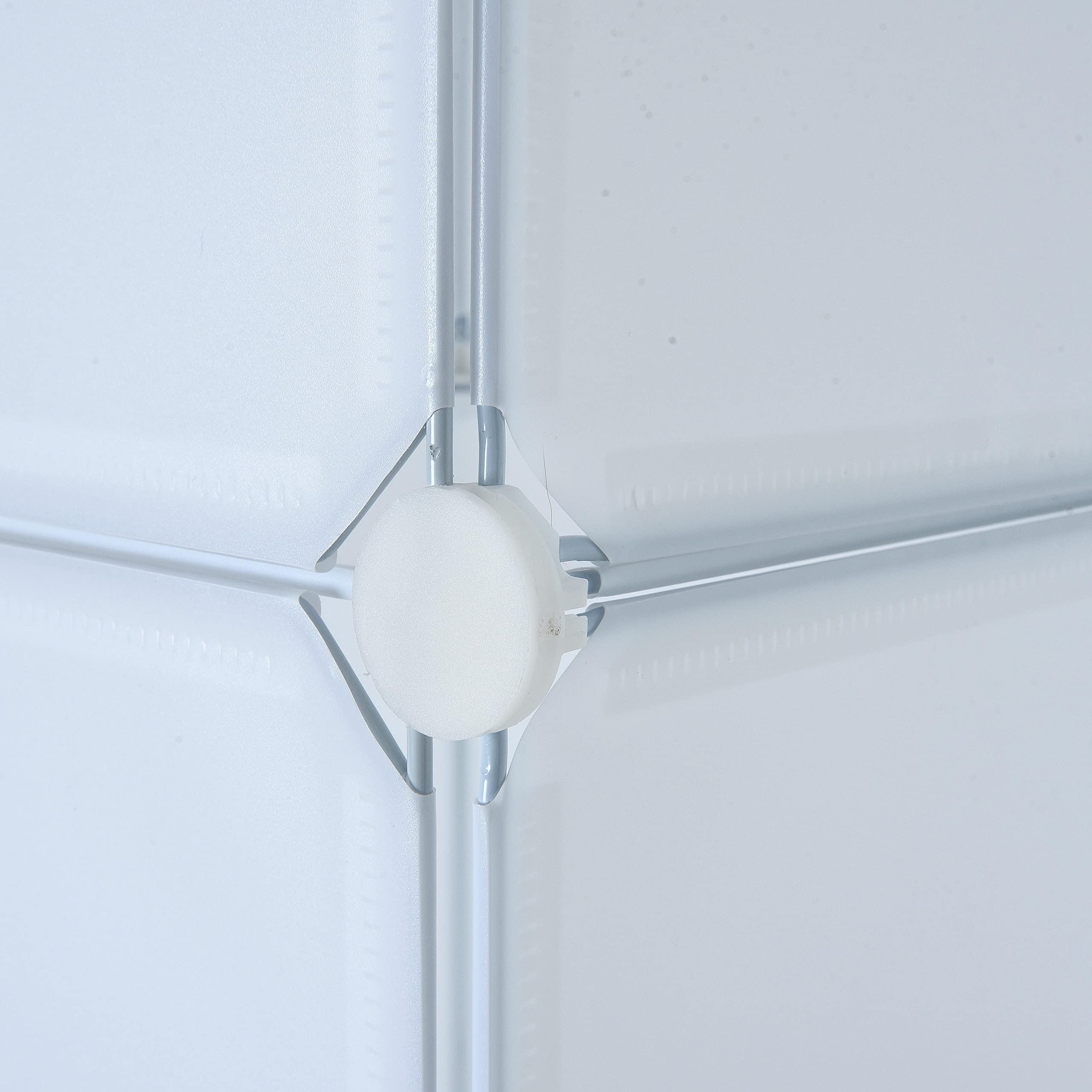 ESTEXO Regalsystem Würfelregal Steckregal mit Kleiderstange DIY Kunststoff Regal Stecksystem Kleiderschrank Weiß